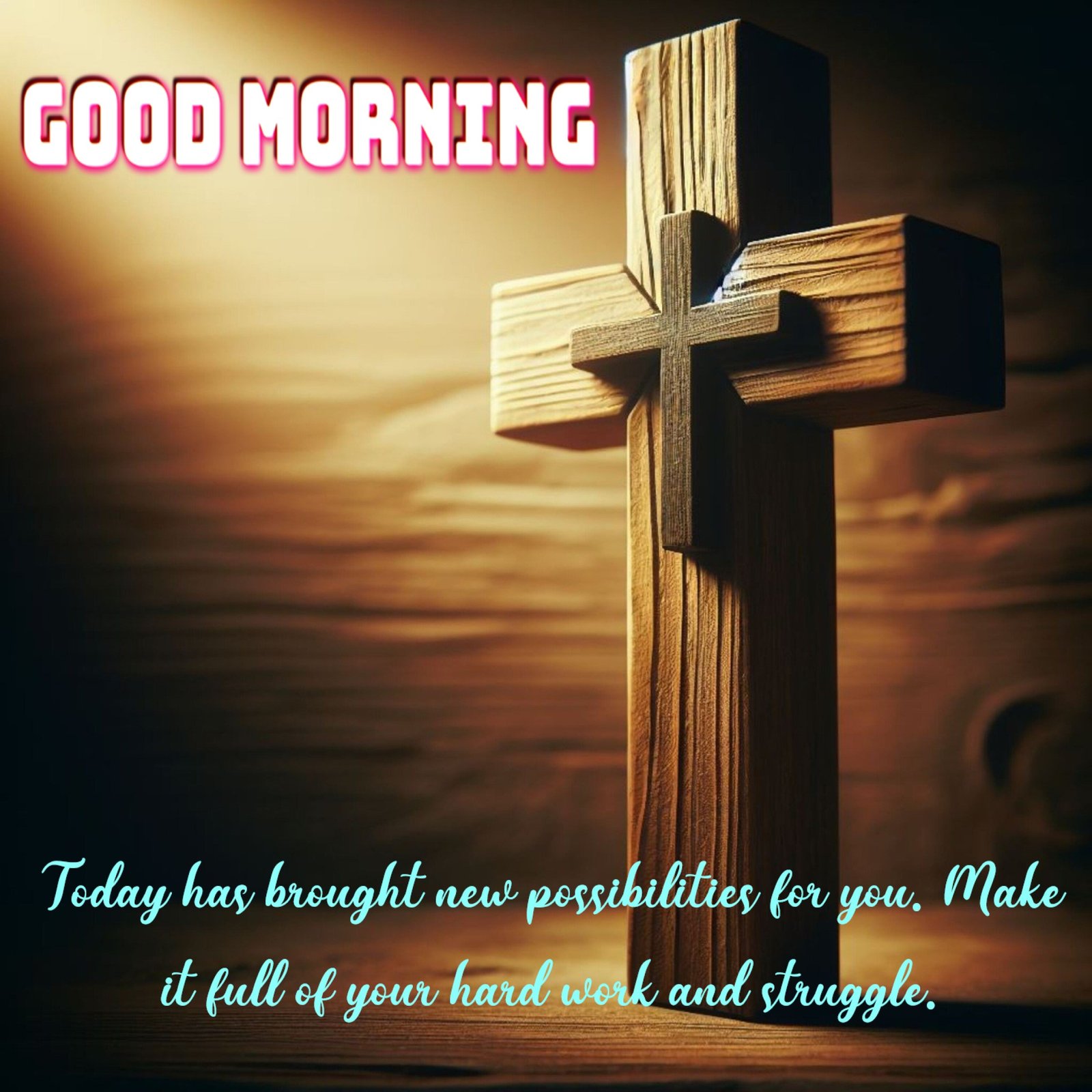 Beautiful Christian Wooden Cross