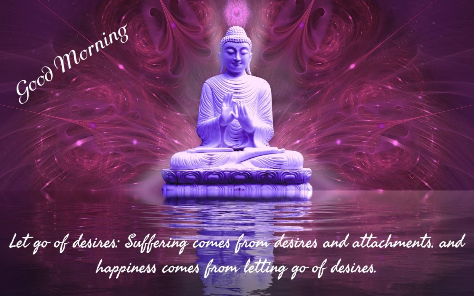 Blue Aura Gautam Buddha Praying