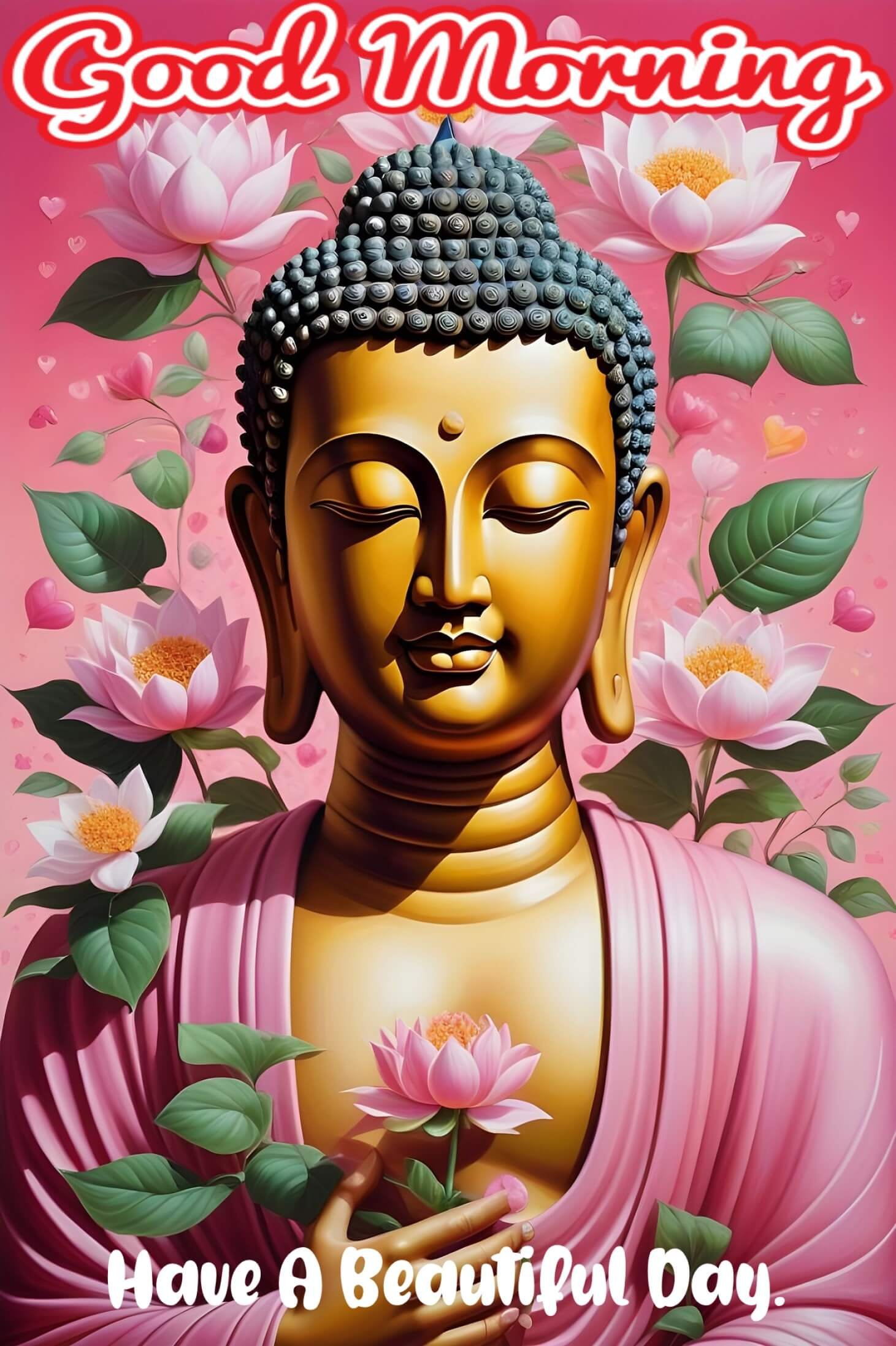 Pink Lotus Gautam Buddha