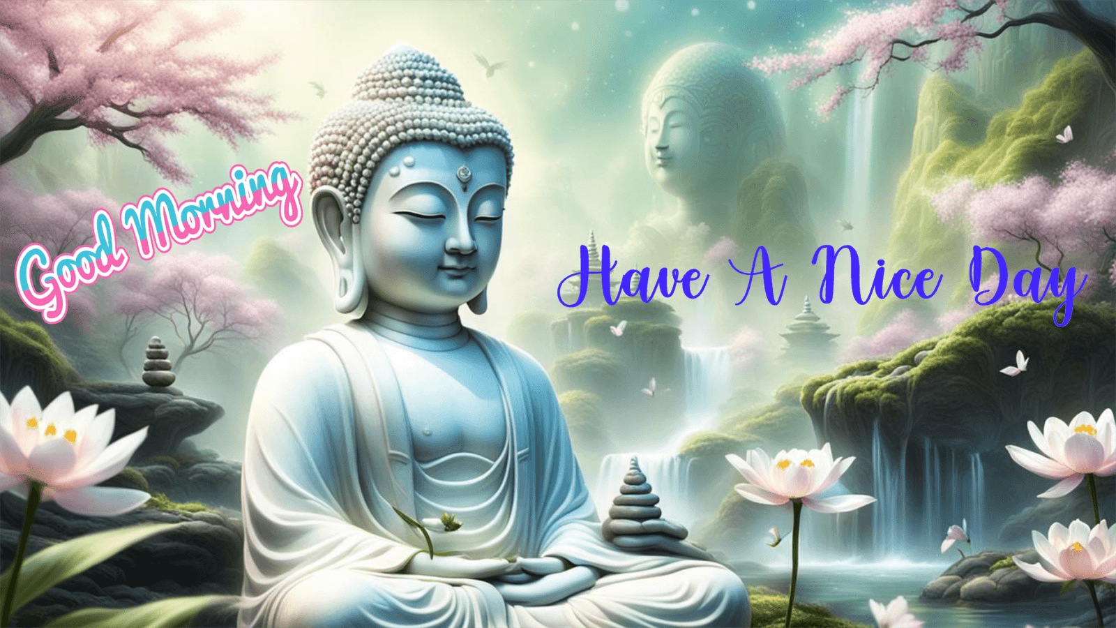 White Lotus Gautam Buddha